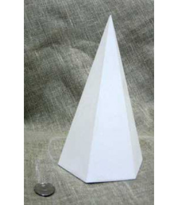 Геометричне тіло (гіпс) Піраміда велика 130x130x190мм