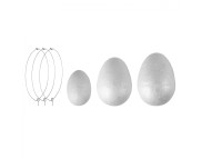 Набір пінопластових фігурок Santi "Яйця пасхальні" 3шт.(від 5 до 7см)