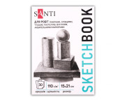 Альбом-склейка д/графіки 110гр на підкл."Art" Santi 30арк.15х21см А5 КРЕМОВИЙ