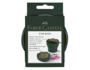 *Склянка для води складана "Clic&Go" Faber-Castell ТЕМНО-ЗЕЛЕНИЙ