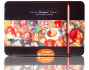 Набір кол.круглых кедр.олівців ."Renoir FineArt" Marco (гриф.d 3,7мм) в метал.кор. 48кол