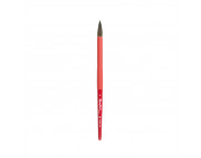 Пензель из волоса Микс(соболь+синтетика) КРУГЛАЯ/ручка коротк.червона,обойма soft-touch "AQUA red" Roubloff №8