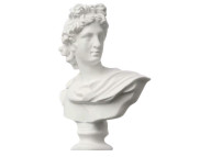 Пластикова заготовка для декору "Бюст Аполона" 70х60х30мм