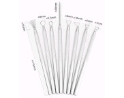 Набір двосторонніх метал. інструментів для ліплення 8 шт. "Бульки-гательки"