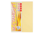 RR Папір кольоровий 80г М-Стандарт А4  ЛИМОННИЙ