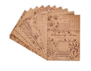 Набір кольорового картону 170г "Гербарій" Поділля 9 арк. 9 кол. А-4