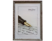 *210х300мм шир.15мм Рама пластикова зі склом багет н/кругл."33 Amigos" СВІТЛО-КОРИЧНЕВА /102