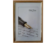 *210х300мм шир.15мм Рама пластикова зі склом багет н/кругл."33 Amigos" СВІТЛО-КОРИЧНЕВА /142