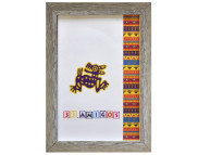 300х400мм шир.15мм Рама пластикова зі склом багет плоск.з нос."33 Amigos" СЛОНОВА КІСТКА