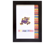 300х400мм шир.15мм Рама пластикова зі склом багет плоск."33 Amigos" ТЕМНО-КОРИЧНЕВА