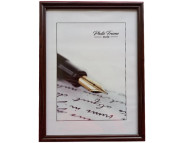 *300х400мм шир.15мм Рама пластикова зі склом багет н/кругл."33 Amigos" КОРИЧНЕВА /103