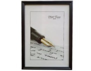 300х400мм шир.15мм Рама пластикова зі склом багет н/кругл."33 Amigos" ЧОРНА