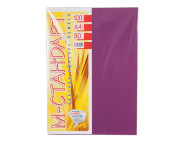 RR Папір кольоровий 80г М-Стандарт А4  МАЛИНОВИЙ ТЕМНИЙ