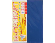 RR Папір кольоровий 80г М-Стандарт А4  СИНІЙ ТЕМНИЙ