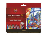 Набір кол.олівців "Polycolor 3824" Koh-i-Noor.у картон.короб..24кол+2 графіт.олівці+точилка