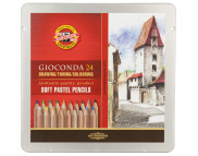 *Набір пастельн. олівців. "Gioconda" Koh-I-Noor 24кол в метал.кор.