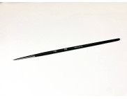 Пензель середн.жорсткості КРУГЛИЙ,волос синтетика іміт.червон.соболя,Kreul.ручка коротка чорна №000