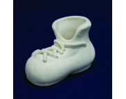 Ботинок со шнуровкой керамічний білий для декорування L90мм