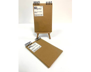 Блокнот(спіраль) д/начерків 70гр вертик.б/обкл.на підкладці  20арк.А6 КРАФТ