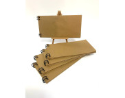 Блокнот(спіраль) д/начерків 70гр вертик.б/обкл.на підклпдці.20арк.10х20 КРАФТ