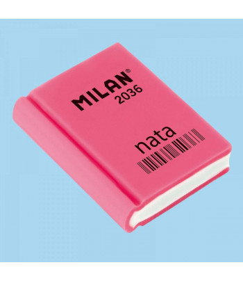 Гумка "Книжка" для 7Н-4В  "NATA 2036" Milan 39х29х9мм кольори в асортименті