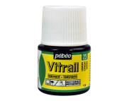 Фарба лакова по склу та металу прозора (час сушки 8год.) Vitrail Pebeo 45мл|ЛИМОННИЙ