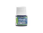 Фарба лакова по склу та металу прозора (час сушки 8год.) Vitrail Pebeo 45мл|НЕБЕСНО-БЛАКИТНИЙ