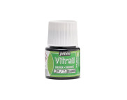 Фарба лакова по склу та металу прозора (час сушки 8год.) Vitrail Pebeo 45мл|ЗЕЛЕНИЙ ЯСКРАВИЙ