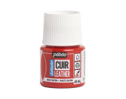 Фарба на водн.осн. д/шкіри та шкірозамін.Setacolor Cuir Pebeo 45мл ЧЕРВОНИЙ  ІНТЕНСИВНИЙ