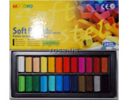 Набір сухих кольоров.пастелів м'як.Mungyo 1/2 MPS у картон.упак .24кол