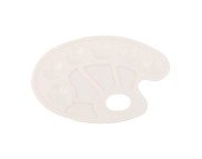 Палитра пластиков.овальна 10 лунок D.K.ART & CRAFT 17х23,5см