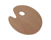 Палітра дерев'яна.овальна товщ.3мм D.K.ART & CRAFT 25х30см