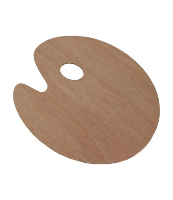 Палітра дерев'яна.овальна товщ.3мм D.K.ART & CRAFT 25х30см