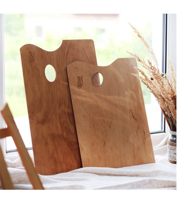 *Палітра дерев'яна.промаслена ергономічна прямокутна Rosa Gallery 30х40см