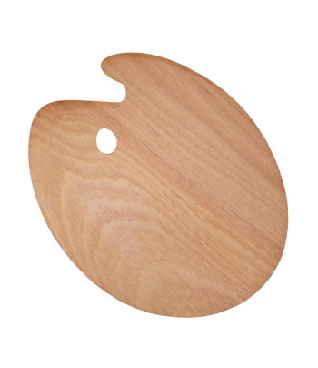 *Палітра дерев'яна.овальна товщ.3мм D.K.ART & CRAFT 40х50см