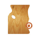 Палітра дерев'яна.промаслена ергономічна прямокутна Модерн Rosa Gallery 30х40см