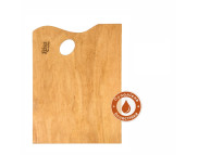 Палітра дерев'яна.промаслена ергономічна прямокутна під етюдн.франц.типу Rosa Gallery 38,5х28,5см