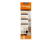 Набір для розпису керам.та поцеляни (випал.150*С)"Porzellan150" Pebeol 6х20мл КРЕЙДЯНІ