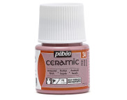 Фарба-емаль лакова непрозора (час сушки 8год.) Ceramic Pebeo 45мл  РОЖЕВИЙ
