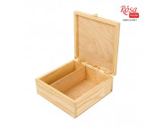 Скринька для декору дерев'яна 2 ячейки із замком ROSA TALENT 200х200х80мм