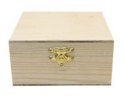 Скринька для декору дерев'яна із замком ROSA TALENT 150х150х80мм