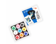 Набір акрилових фарб по світл.та темн. Тканинах ROSA TALENT 20млх9кол.