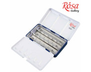 Пенал під акварель металевий на 12кювет Rosa Gallery кол.індіго
