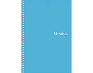 Зошит(спіраль) у клітинку 70гр обкл.пластик кольор.2 80арк.А5