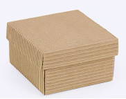 ЗНЯТІ З ВИР-ВА,Коробка картонна порожня "Преміум". Код М0003-о9  90х90х50мм Гофрированная КРАФТ