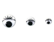 RR п Очі рухливі з віями d10 мм, 1 шт. (заказ от 10шт.)